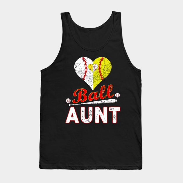 Ball Aunt Softball Player Tank Top by Magic Ball